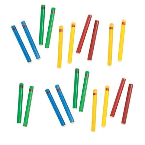 Claves 7.5'' pack of 10 pairs