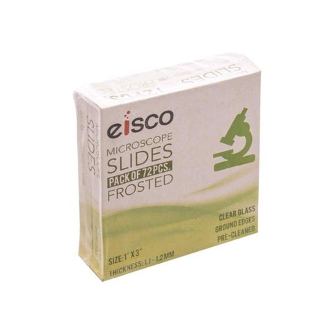Microscope Glass Slides - Frosted, PK- of 72-EIS-BI0084B