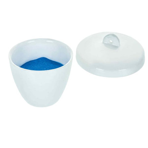 Crucible 15ml., Porcelain with lid, Tall-EIS-CH0074B