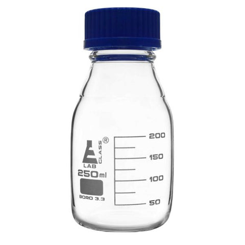 Bottle Reagent graduated, borosilicate glass, with screw cap (GL 45) 250ml.-EIS-CH0164B