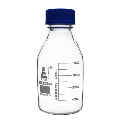 Bottle Reagent graduated, borosilicate glass, with screw cap (GL 45) 500ml.-EIS-CH0164C