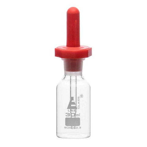 Bottle Pipette Dropping, clear glass, 30ml.-EIS-CH0194A