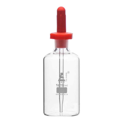Bottle Pipette Dropping, clear glass, 125ml.-EIS-CH0194C