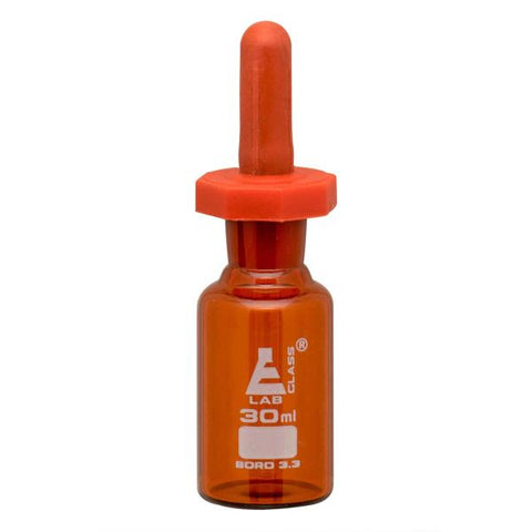 Bottle Pipette Dropping, Amber colour, 30ml.-EIS-CH0195A
