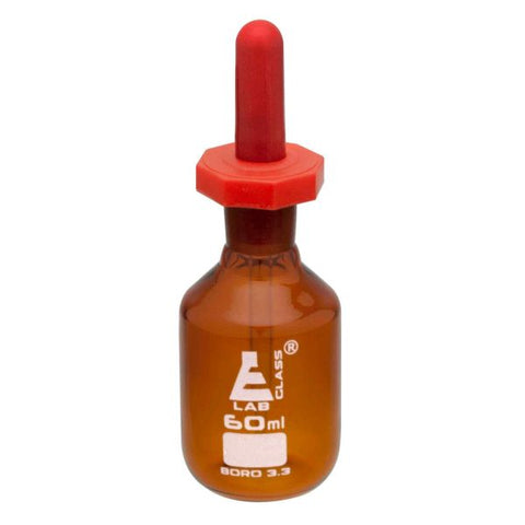 Bottle Pipette Dropping, Amber colour, 60ml.-EIS-CH0195B