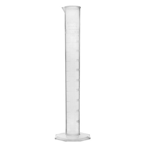 Cylinder Measuring Graduated-Hexagonal, cap. 100ml, Polypropylene-EIS-CH0354D
