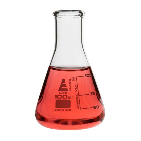 Conical Flask - Narrow Neck Borosilicate Glass 100 mL