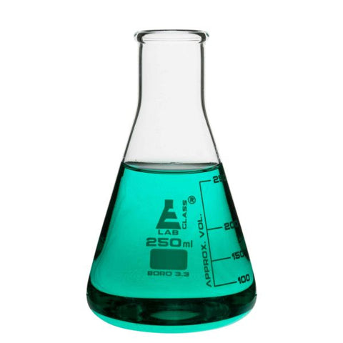 Flask Conical 250ml, narrow neck, borosilicate glass-EIS-CH0424F