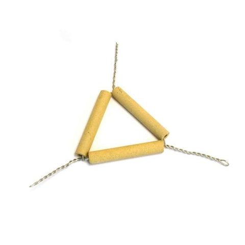 Clay Pipe Triangle 6cm.-EIS-CH0530B