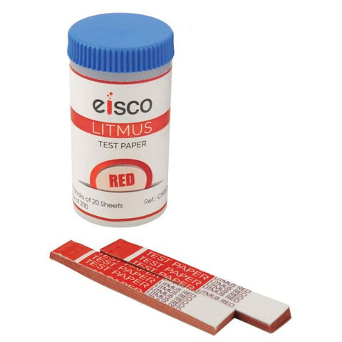 Paper Test Litmus, Red, in plastic box of 200 leaves-EIS-CH0623C