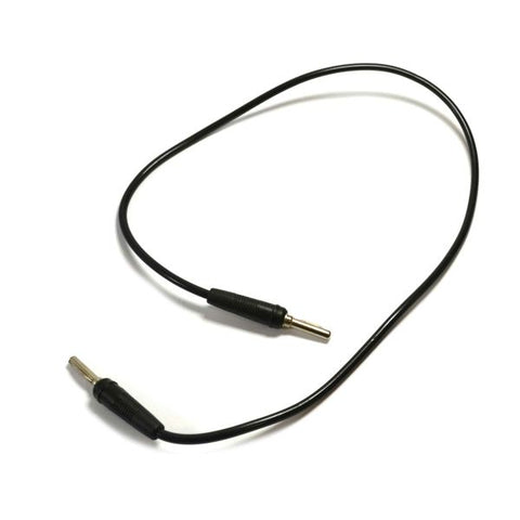 Connecting Leads BLACK 500mm,4mm plugs both end -EIS-PH1055C