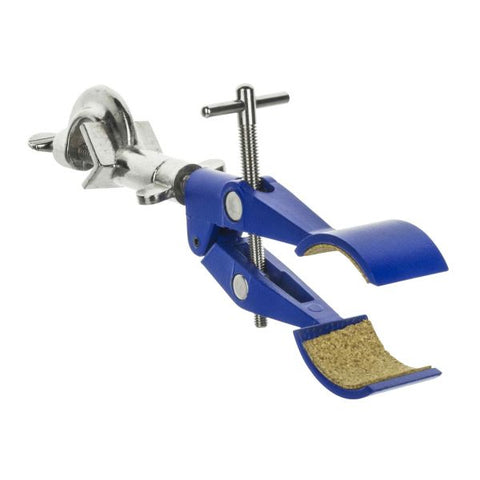 Premium Clamp-Two Prong Corcked Lined with Boss Head-EIS-PRCMP08BH