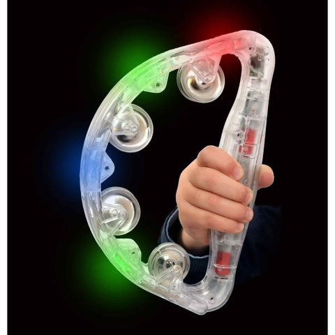 Large Light up Tambourine (battery operated - included)