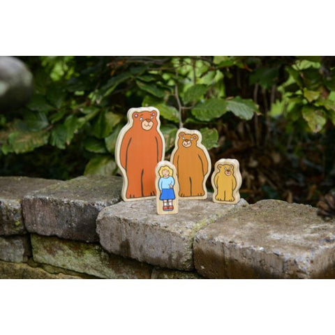 Yellow Door - Goldilocks and the Three Bears Wooden Characters