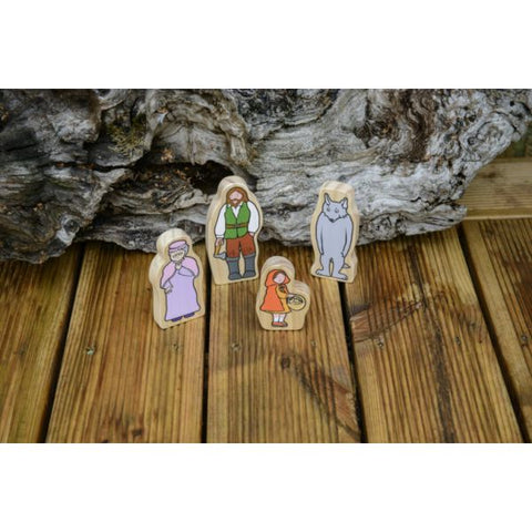 Yellow Door - Little Red Riding Hood Wooden Characters