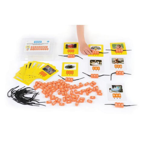 Phonics Threading Beads - CVC Set Phase 2