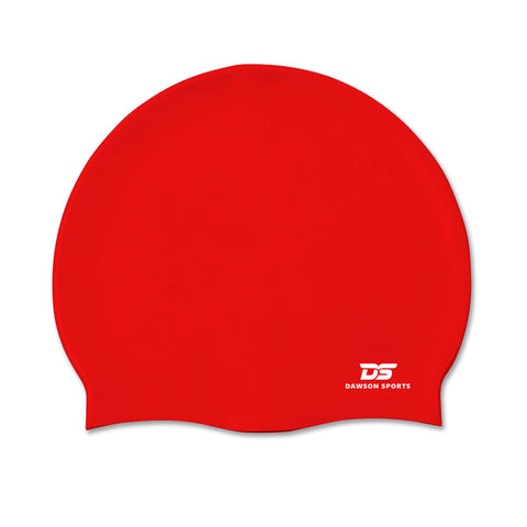 Adult Silicone Swimming Cap - Red