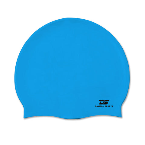 Adult Silicone Swimming Cap - Light Blue